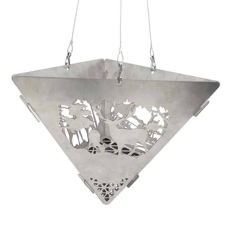 Triangular Campfire Grill Hanger Outdoor Portable Reindeer Bonfire Fire Pit