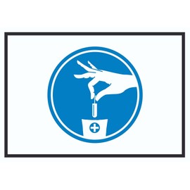 HB-Druck Sign Tampons Sanitary Bag Symbol A6 (105 x 148 mm)