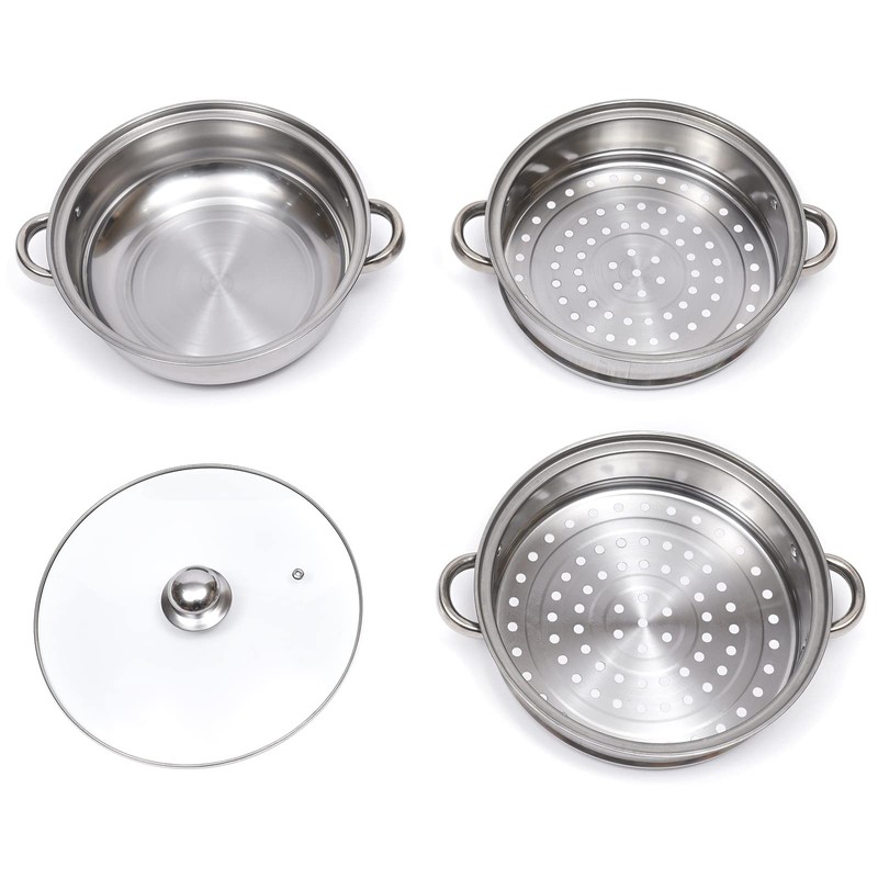 3 Tier Stainless Steel Steamer, Pot Food Steamer Cooker Steam