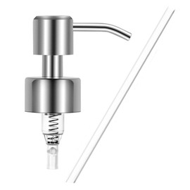 Soap Dispenser Pump Head Replacement Pump, Soap Dispenser for Bottles, Soap Dispenser Pump, Soap Pump, Soap Pump, Soap Pump Stainless Steel for 28 mm Thread Bottle, Soap Dispenser