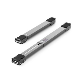 VEVOR Heavy Duty Appliance Rollers, Extendable Appliance Rollers Mobile Washing Machine Base with 16 Wheels, Mini Fridge Stand Moving Cart for Refrigerators, Dryers, Dishwashers, Gray