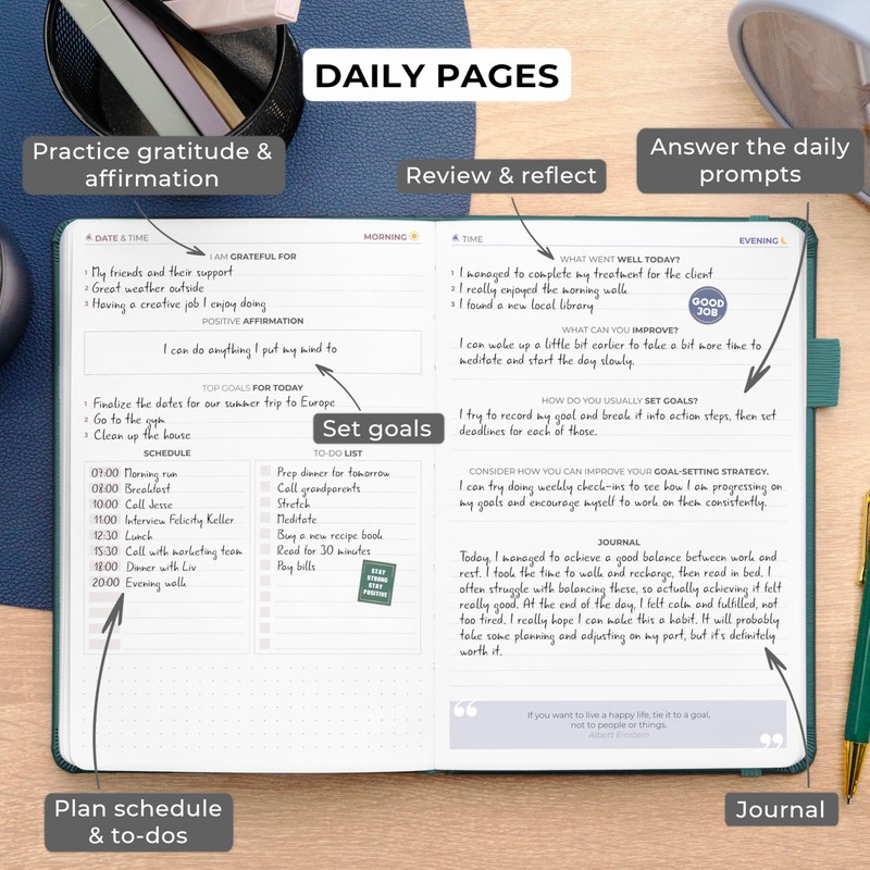 Clever Fox Self Mastery Journal – Guided Daily Reflection &