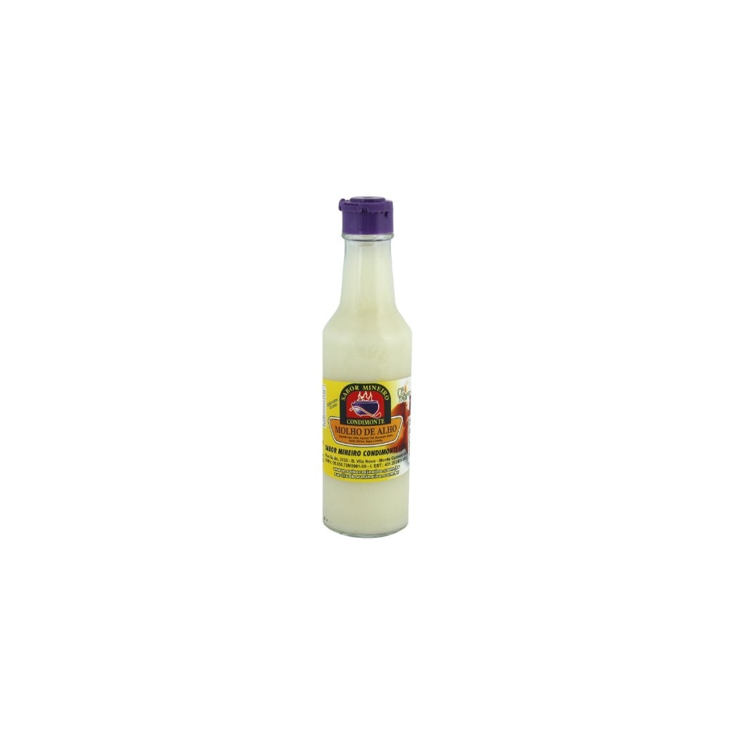 Sabor Mineiro Condimonte Molho de Alho / Garlic Sauce 140g