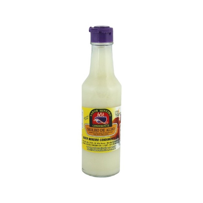 Sabor Mineiro Condimonte Molho de Alho / Garlic Sauce 140g