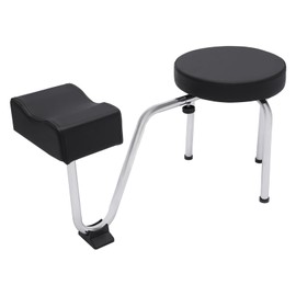 Pedicure Foot Rest, Foot Stool Chair Adjustable Foot Rest Leg Rest Pedicure Foot Rest Stand for Nail Tech Spa Beauty Salon Studio Equipment Supplie (BLACK)