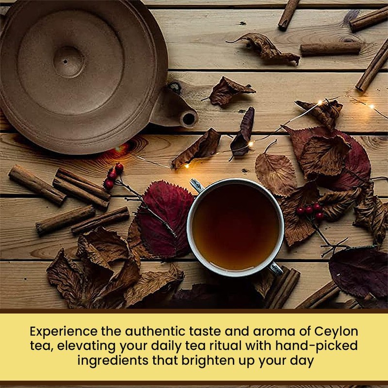 Tea4U Flavored Black Ceylon TeaBags (Cinnamon) - Ideal Quality from