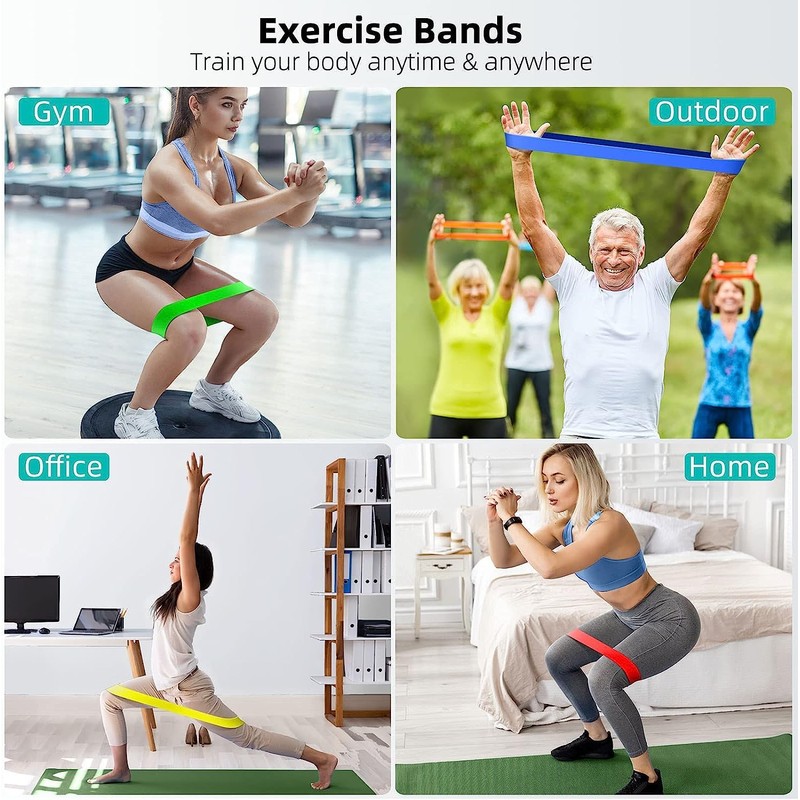 LIDENKORS Exercise Bands, Resistance Bands for Exercise, Fitness Bands with