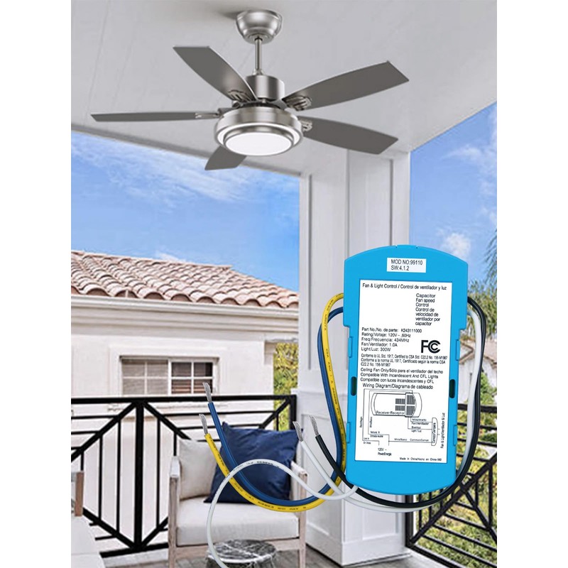 PZL Replacement Receiver for Hunter Ceiling Fan Blue Receiver K243111000