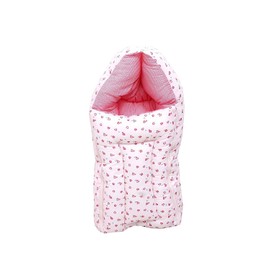 FARETO Baby Sleeping Bag cum Baby Carry Bag (Pink, 0-6 Months)