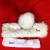 Beurio Deluxe Santa Hat Plush Pom Pom Christmas Hats for