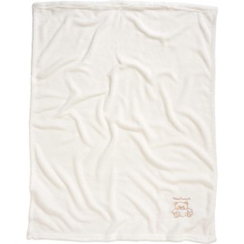 Playshoes Baby and Kids Fleece Blanket Versatile Blanket for Boys and Girls with Bear Embroidery (Fleece-Decke Bär) - beige, size: 75 x 100 cm