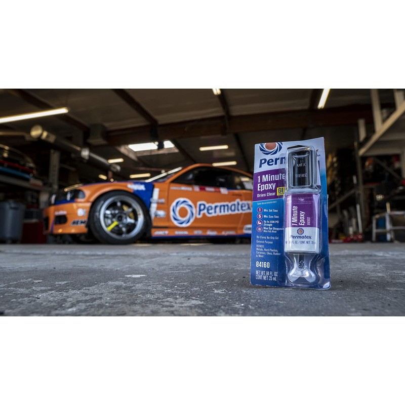 Permatex 84160 PermaPoxy 1 Minute General Purpose Epoxy, 0.84 oz.