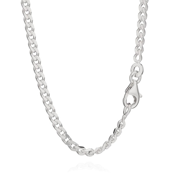 NKlaus Set of 2 925 Sterling Silver Curb Chain 55