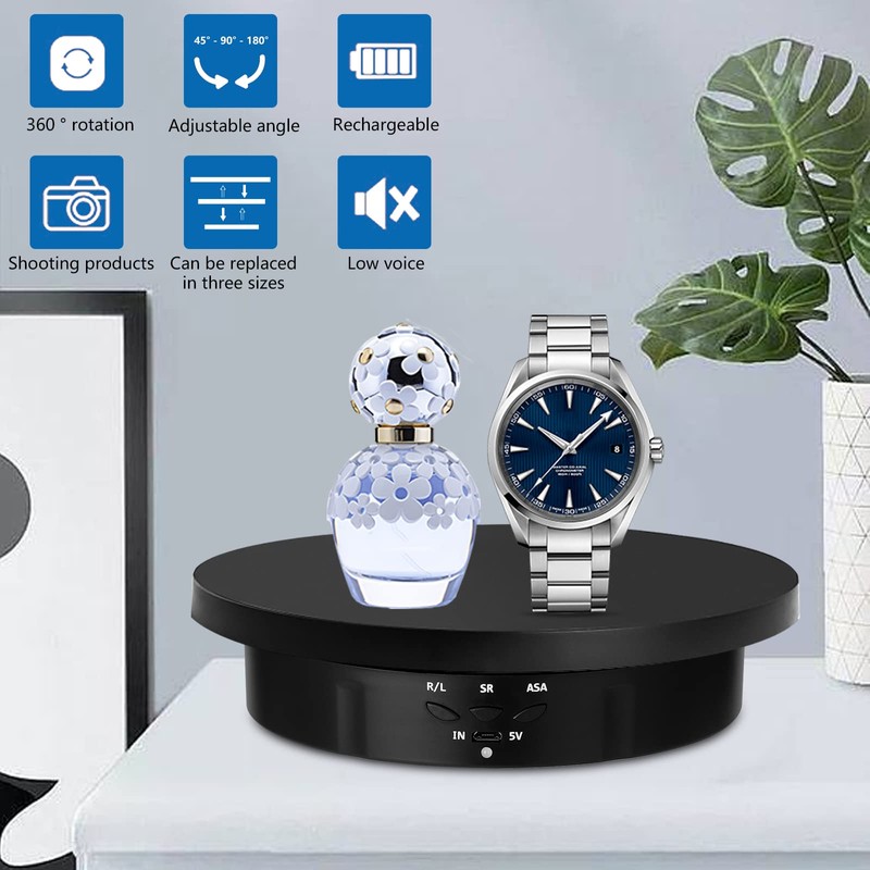 Motorized Rotating Display Stand, 3 Sizes 15 18 22cm Remote