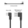 YACSEJAO 9 Inch Micro USB Cable Short USB A to