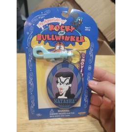 Vintage Rocky and Bullwinkle Movie Keychain Ashten Products Natasha