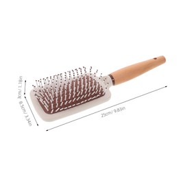 TOVINANNA Natural Wooden Paddle Brush for Hair Detangling and Scalp Massage Lightweight Static Comb for Long Curly and Wavy Hair Portable Hairbrush for Men and Women