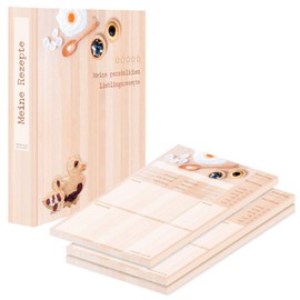 PRICARO Baking Recipe Folder with Recipe Pad A4