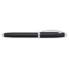 Sheaffer 100 Glossy Black Lacquer Fountain Pen with Polished Chrome