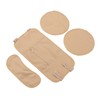 4pcs Castor Oil Packs Set Adjust Straps Prevent Leakage Washable