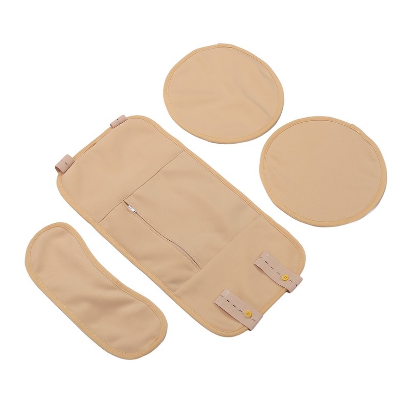 4pcs Castor Oil Packs Set Adjust Straps Prevent Leakage Washable