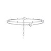 ChicSilver Sterling Silver Anklet Bracelet Hypoallergenic Initial Anklet for Women