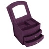 3 Layers Portable Jewelry Earrings Rings Bracelet Necklace Box Organizer
