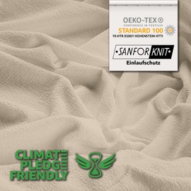 STUDIO Basic Terry Fitted Sheet 90 x 200 cm, Cotton Cuddly and Soft, Oeko-Tex 100, Brand Quality, Bed Sheet 90 x 200 cm for All Standard Mattresses up to 25 cm Height - Cream