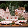 Euro Ceramica Winterfest Collection Festive 16.1" Ceramic 3 Part Divided