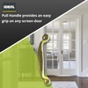 Ideal Security Inc. SK924 Screen Door Pull Handle, Brass Plated