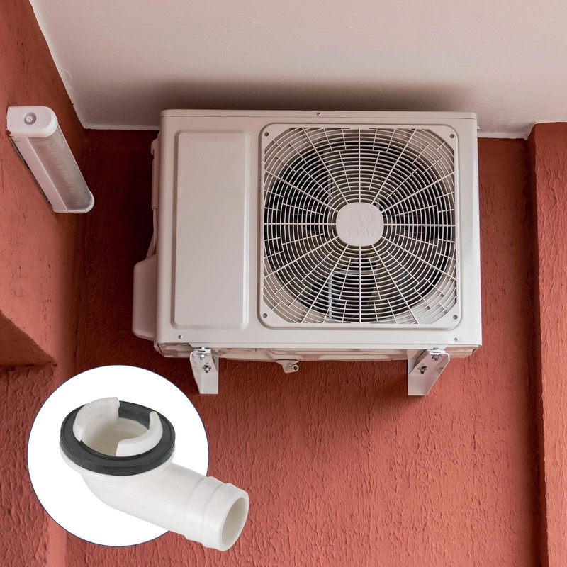 sourcing map 4Pcs Air Conditioner Drain Hose Connector Elbow Fitting