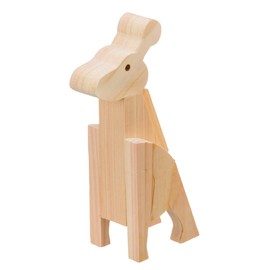 Heiwa Kogyo MOCCO Wooden Craft Kit Giraffe Wooden Toy Craft Animal For Ages 6+