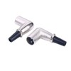 Alnicov 2 x 90 Degree XLR 3 Pin Microphone Speaker