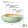 LEXA Bamboo Fruit Bowl for Kitchen Counter, 12 Inch Large