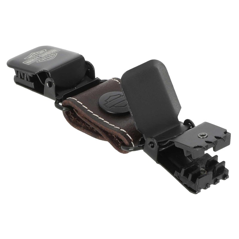 Harley-Davidson Men's Etched Bar & Shield Logo Leather Boot Clips