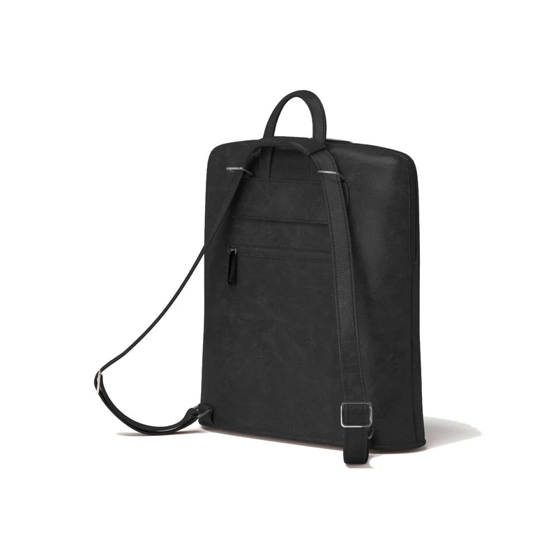 Kmisso Elegant Women's Vegan Faux Leather Backpack 30605, black