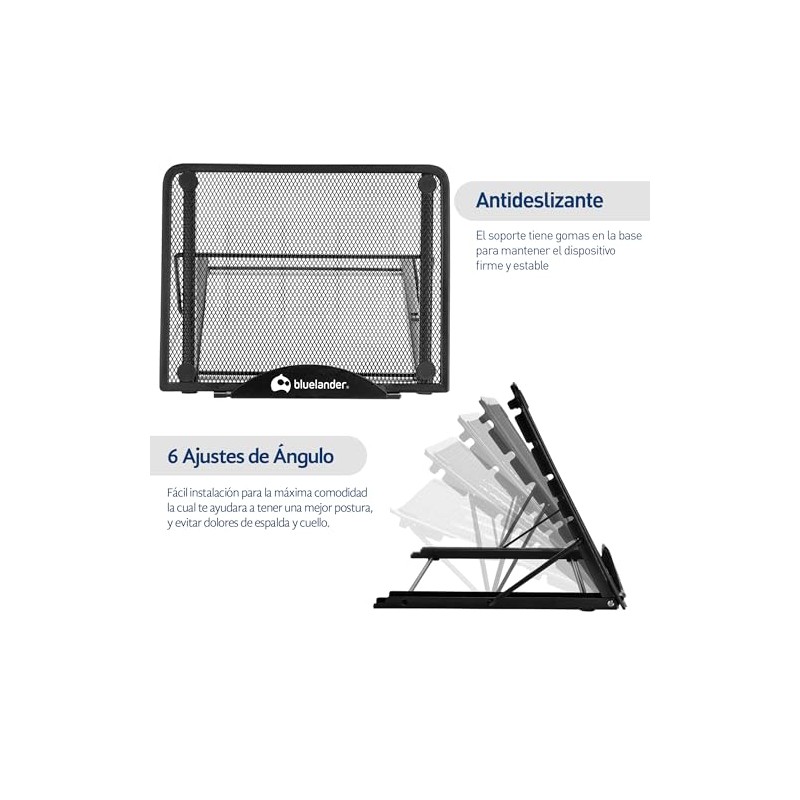 Bluelander Soporte para Laptop y Tableta Portátil, Base de Enfriamiento,