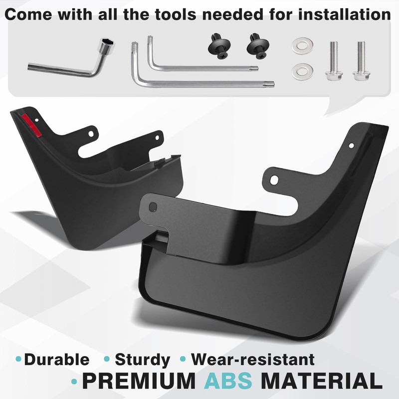 BestEvMod Mud Flaps Splash Guards Compatible with Rivian R1S 2022