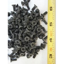 New Pack of Machine Screws M4 x 10 Phillips Flat Head Stainless Steel Black Lot of 50#2931 Multi-Purpose Comprehensive Hardware Fastener Assortment Kit WnyNEH04475