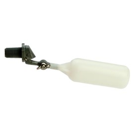 Kerick Valve MA3P2 PVC Mini Float Valve, Tank Mount, Adjustable Arm, 1.5 gpm at 60 psi, 3/8" NPT Male