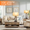 Seealle 22" Tall Living Room Lamps for Night Stands -