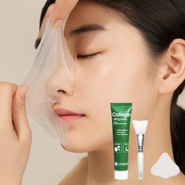 Linjey [린제이] 콜라겐 리프팅 랩핑 마스크 결광팩+팩브러쉬+린제이 피지연화제+코팩시트20매 [Lindsay] Collagen Lifting Wrapping Mask Glowing Pack+Pack Brush+Lindsay Sebum Softener+Nose Pack Sheet 20ea