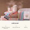 MACKENZIE-CHILDS Boutique Square Capiz Tissue-Box Cover, Decorative Tissue Holder, Pink-and-White