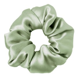 LILYSILK Silk Hair Scrunchies/Ties for Frizz & Breakage Prevention, 100% Mulberry, No Damage, Elastic ponytail Holders, 1Pc, Pale Turquoise