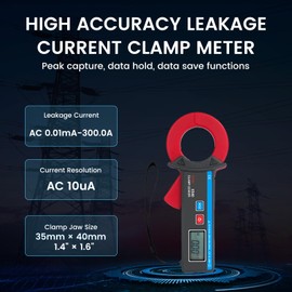 EITAI ETCR6540 High Accuracy Leakage Low Current Clamp Meter, 10uA Resolution, 0.00mA-300A, Φ1.6inch/40mm, Manufacturer Direct Sales, High Precision Amp Clamp Meter, High Accuracy