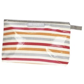 Be Happy Wash Bag Toiletries Bag Stripes by Steinbeck