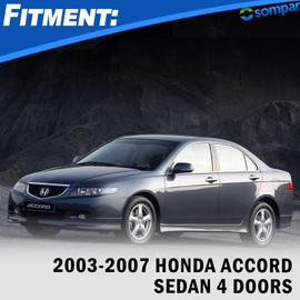 Osompar Front Right Interior Door Handle Latch Cable Compatible with 4Door Honda Accord LX EX DX Hybrid 2003 2004 2005 2006 2007 Replaces 72131-SDA-A02