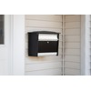 Architectural Mailboxes Mailsafe Aluminum, Locking, Wall Mount Mailbox, MSK00BAM, Black,