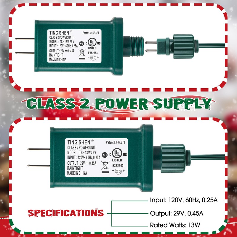 Meonum 29V LED Power Supply with Foot Switch, UL Listed