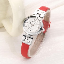 BUREI Women Wrist Watches Fashion Minimalist Analog Leather Quartz Waterproof Watches for Women